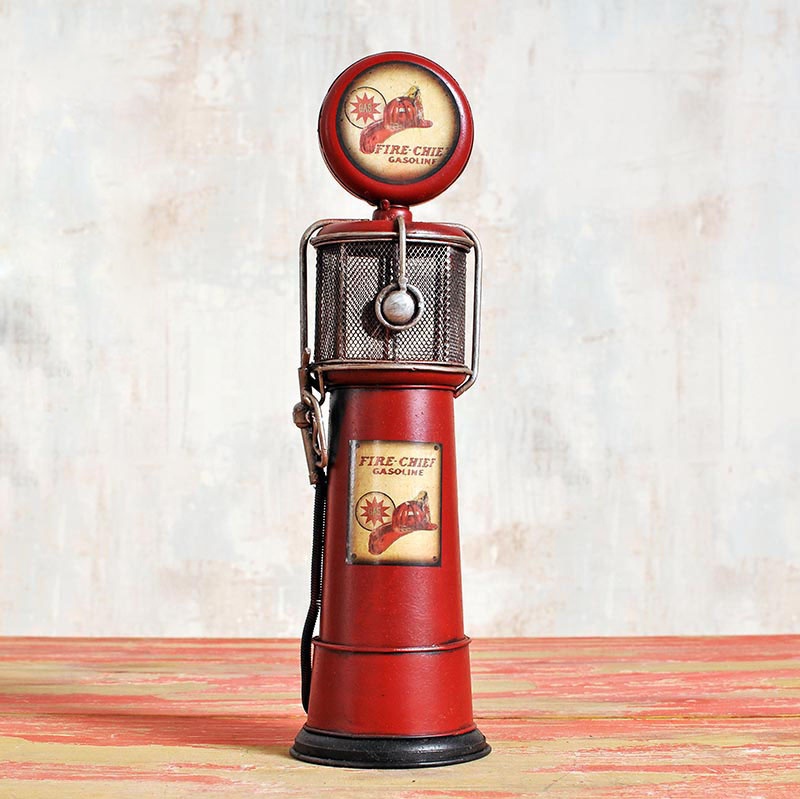 ガスポンプ貯金箱(4色)　レッド01